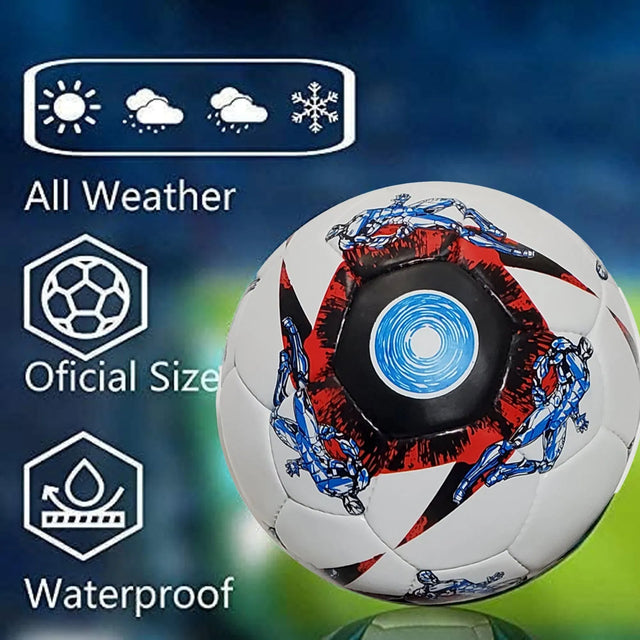 Football Soccer Ball For Matches World Cup Best Indoor/Outdoor Water Proof Ball For Professional Training And Match Men And Women Youth And Adult(GP-721) | Ideal for All Surfaces, Kids & Adults