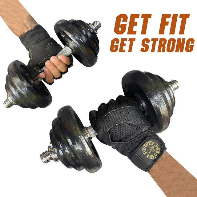 Weight Lifting Leather Gloves Short Strap Power Lifting Gloves Strong Grip Palm Exercise Fitness Strengthen Gloves Home Gym(221223) | Ideal for All Surfaces, Kids & Adults | Match-Ready