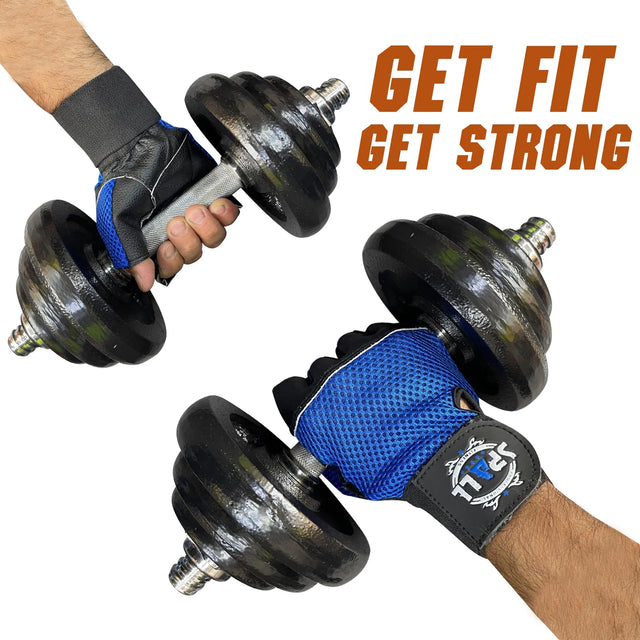 Weight Lifting leather Gloves Short Strap Power Lifting Gloves Strong Grip Palm Exercise Fitness Strengthen Gloves Home Gym(4003) | Ideal for All Surfaces, Kids & Adults | Match-Ready