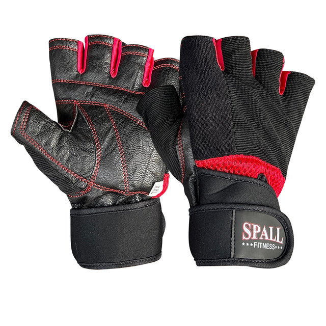 Weight Lifting Leather Gloves Short Strap Power Lifting Gloves Strong Grip Palm Exercise Fitness Strengthen Gloves Home Gym(20224) | Ideal for All Surfaces, Kids & Adults | Match-Ready