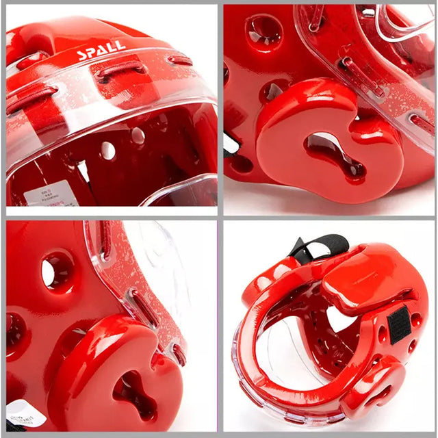 Boxing Headgear with Protection Frame for Adults Kids, Safety Head Guard,Brace Head Protection,PU Leather Boxing Helmet for Traning Kickboxing MMA Muay Thai Sparring Martial Arts Karate Taekwondo