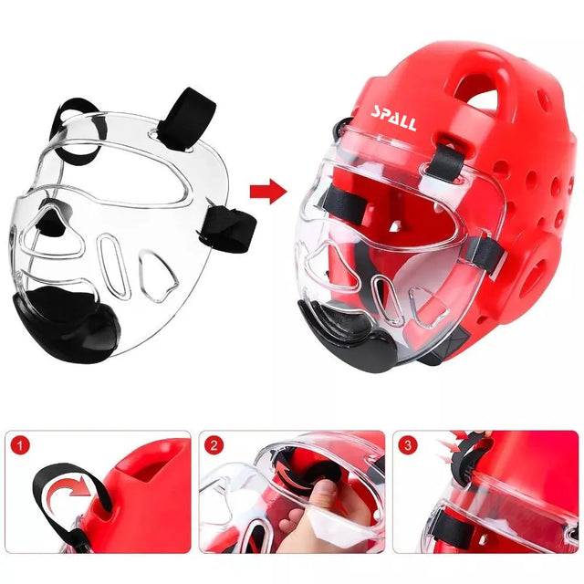 Boxing Headgear with Protection Frame for Adults Kids, Safety Head Guard,Brace Head Protection,PU Leather Boxing Helmet for Traning Kickboxing MMA Muay Thai Sparring Martial Arts Karate Taekwondo