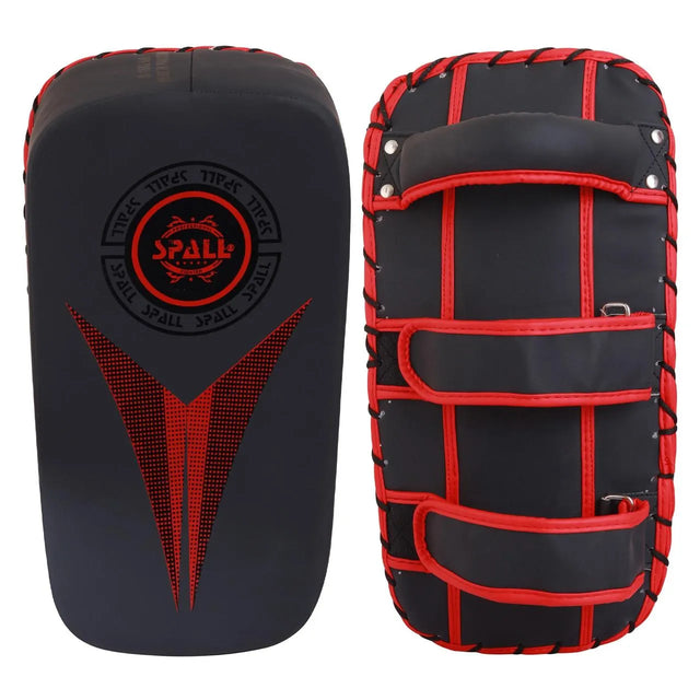 Kicking Strike Shield - Curved Pad Boxing Punching Training Mitts Arm Focus Target for Martial Arts Taekwondo Karate Muay Thai UFC MMA Sanda Drill PU Leather | Ideal for All Surfaces, Kids & Adults