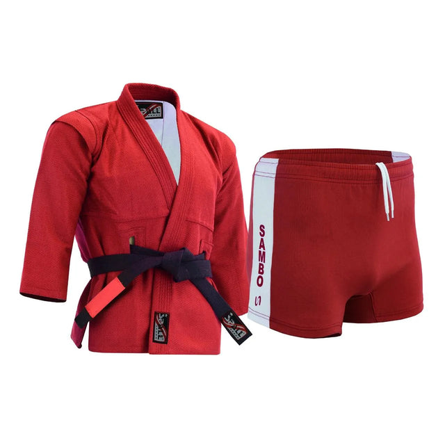 Sambo Suit for Training & Competition ? Durable Martial Arts Uniform with Jacket & Shorts 1251 | Ideal for All Surfaces, Kids & Adults | Match-Ready | Includes Pump & Needle | Durable & Long-Lasting Performance