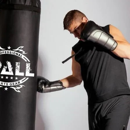 Black & Blue Punching Bag ? 60cm to 120cm for Kids & Adults Boxing Training | Ideal for All Surfaces, Kids & Adults | Match-Ready | Includes Pump & Needle | Durable & Long-Lasting Performance