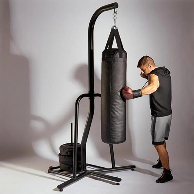 Black & Blue Punching Bag ? 60cm to 120cm for Kids & Adults Boxing Training | Ideal for All Surfaces, Kids & Adults | Match-Ready | Includes Pump & Needle | Durable & Long-Lasting Performance