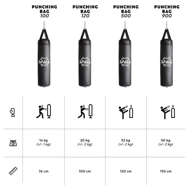 Black & Blue Punching Bag ? 60cm to 120cm for Kids & Adults Boxing Training | Ideal for All Surfaces, Kids & Adults | Match-Ready | Includes Pump & Needle | Durable & Long-Lasting Performance