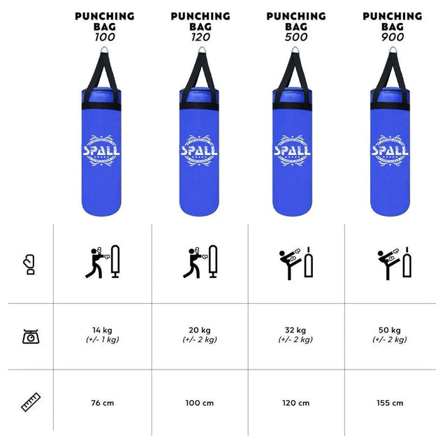 Black & Blue Punching Bag ? 60cm to 120cm for Kids & Adults Boxing Training | Ideal for All Surfaces, Kids & Adults | Match-Ready | Includes Pump & Needle | Durable & Long-Lasting Performance