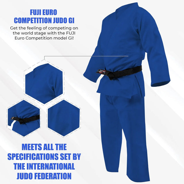 Judo Suit for Training & Competition ? All Sizes Available, Durable Martial Arts Uniform with Jacket & Pants-2040 | Ideal for All Surfaces, Kids & Adults | Match-Ready | Includes Pump & Needle