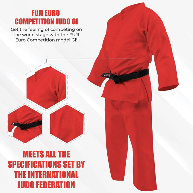 Judo Suit for Training & Competition ? All Sizes Available, Durable Martial Arts Uniform with Jacket & Pants-2040 | Ideal for All Surfaces, Kids & Adults | Match-Ready | Includes Pump & Needle