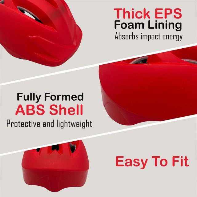 Adjustable Bike Helmet, Lightweight Safety Gear for Adults and Youth, Multi-Sport with Air Vents | Ideal for All Surfaces, Kids & Adults | Match-Ready | Includes Pump & Needle | Durable & Long-Lasting performance