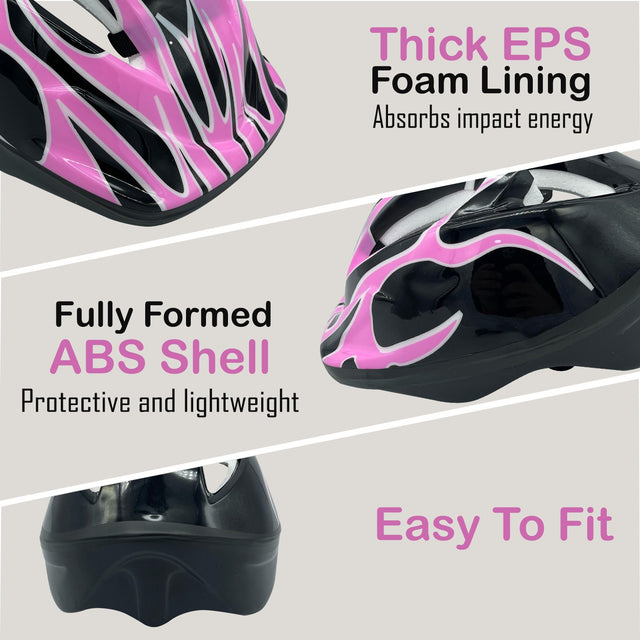Sports Bike Helmet for Men, Women, Kids, Adjustable Safety Cycling Head Protection | Ideal for All Surfaces, Kids & Adults | Match-Ready | Includes Pump & Needle | Durable & Long-Lasting Performance