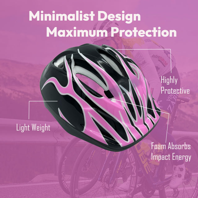 Sports Bike Helmet for Men, Women, Kids, Adjustable Safety Cycling Head Protection | Ideal for All Surfaces, Kids & Adults | Match-Ready | Includes Pump & Needle | Durable & Long-Lasting Performance