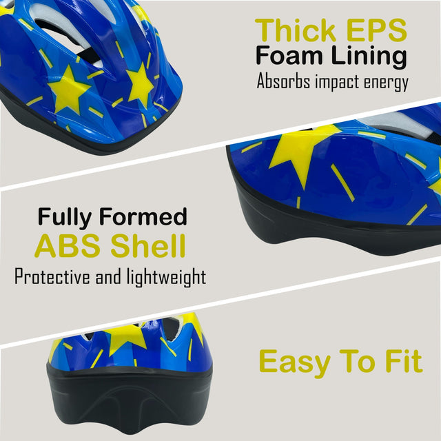 Sports Bike Helmet for Men, Women, Kids, Adjustable Safety Cycling Head Protection | Ideal for All Surfaces, Kids & Adults | Match-Ready | Includes Pump & Needle | Durable & Long-Lasting Performance