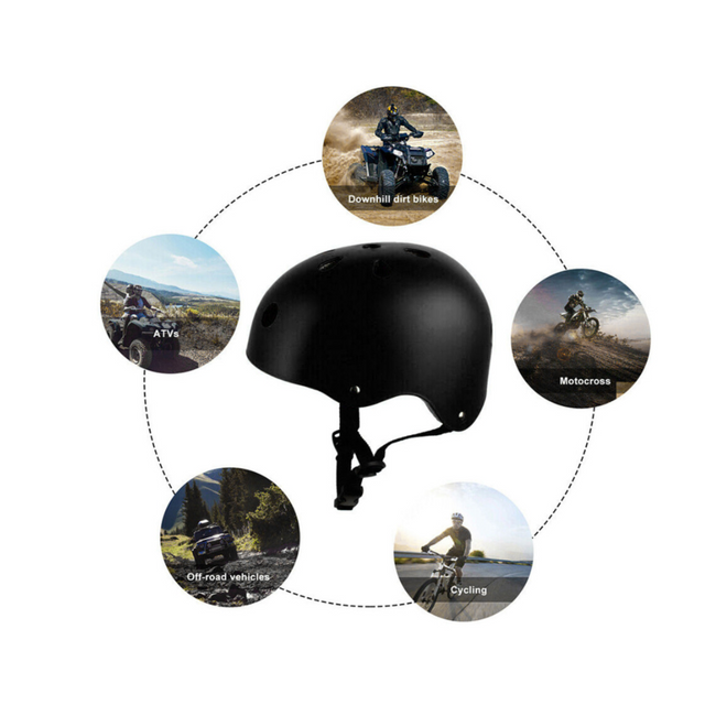 Safety Helmet Solid Sports Street Dancing Bike Helmet For Hiking Sports Climbing Cycling Outdoor For Adults And Children | Ideal for All Surfaces, Kids & Adults | Match-Ready | Includes Pump & Needle