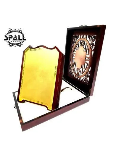 Wooden Trophy Shield Gold/Brown | Ideal for All Surfaces, Kids & Adults | Match-Ready | Includes Pump & Needle | Durable & Long-Lasting Performance