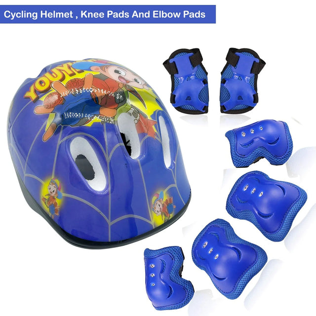 Kids Bike Helmet Set Skateboard Knee Pads - Kids Helmet Elbow Pads Wrist Guards Adjustable for 3~10yrs Girl Boy Kids Protective Gear Set for Sport Cycling Bike Roller Skating Scooter