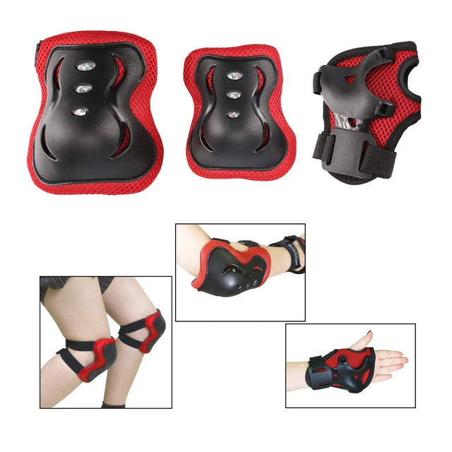 Kids Bike Helmet Set Skateboard Knee Pads - Kids Helmet Elbow Pads Wrist Guards Adjustable for 3~10yrs Girl Boy Kids Protective Gear Set for Sport Cycling Bike Roller Skating Scooter