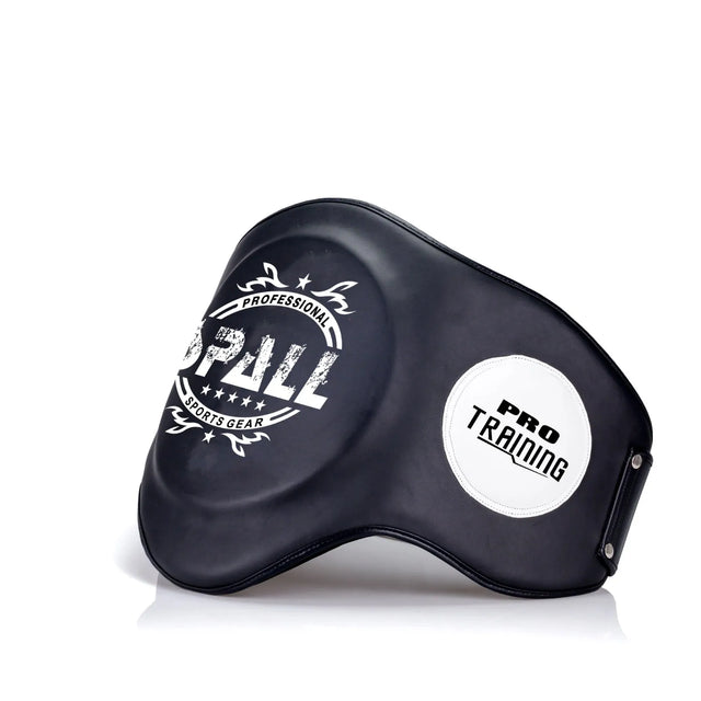 Black Training Belly Pad ? Heavy-Duty Muay Thai, Boxing, MMA Body Protector for Kickboxing & Martial Arts | Ideal for All Surfaces, Kids & Adults | Match-Ready | Includes Pump & Needle
