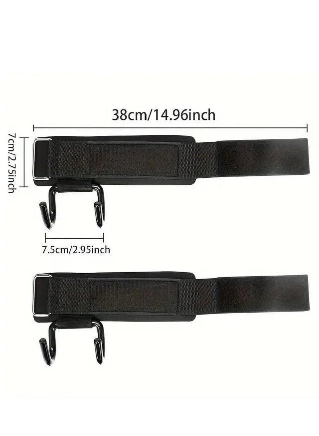Wrist Hooks For Squats, Weight Lifting, Pull Ups, Horizontal Bar, Sports Entertainment, Strength Training Hand Assist Hook (232615) | Ideal for All Surfaces, Kids & Adults | Match-Ready