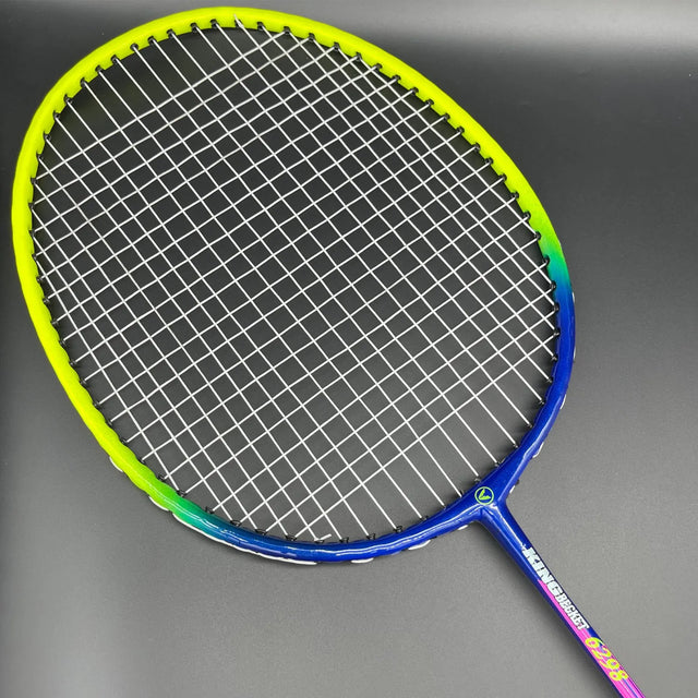 Badminton Rocket With Grip Soft Handles Smash Power Frame With Free Full Cover Ultra Light Weight Carbon Fiber Single High Grade Perfect For Men And Women | Ideal for All Surfaces, Kids & Adults