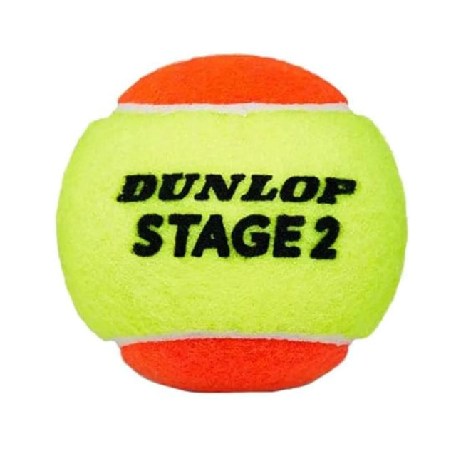 DUNLOP TENNIS BALL STAGE 2 ORANGE | Ideal for All Surfaces, Kids & Adults | Match-Ready | Includes Pump & Needle | Durable & Long-Lasting Performance