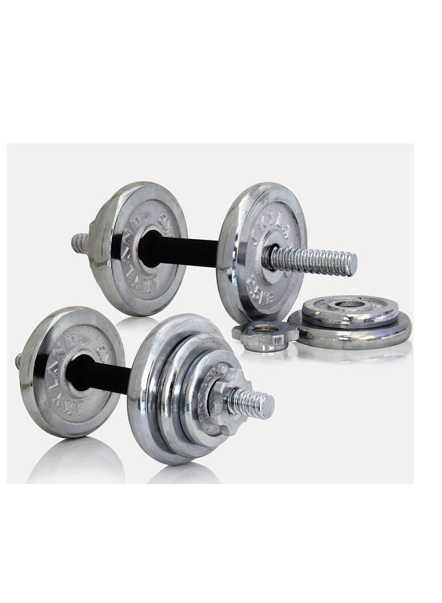 20KG Dumbbell Set Adjustable With Box 18-Piece 9210 | Ideal for All Surfaces, Kids & Adults | Match-Ready | Includes Pump & Needle | Durable & Long-Lasting Performance