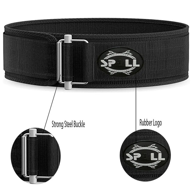 Weight Lifting Belt For Gym Fitness Workouts Weight Lifting Power Lifting Squats Exercise Cross Training Back Support And Injury Prevention For Men And Women | Ideal for All Surfaces, Kids & Adults