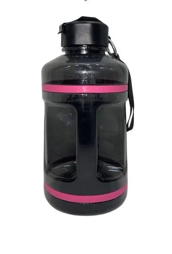Spall Water Bottle Half Gallon Leak Proof Water Jug With Handle For Students Fitness Gym And Outdoor Sports For Men Women And Kids | Ideal for All Surfaces, Kids & Adults | Match-Ready | Includes Pump & Needle