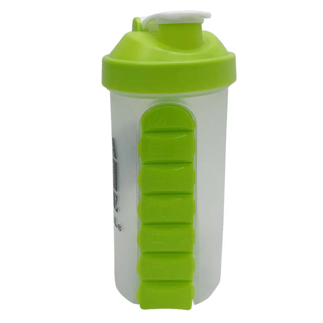 Spall Water Bottle Leak Proof Drink Bottle With Protein Shaker For Fitness Cycling Gym Champing Workout Outdoor Sports | Ideal for All Surfaces, Kids & Adults | Match-Ready | Includes Pump & Needle