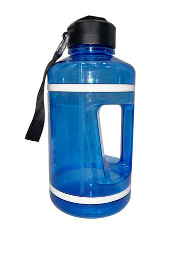 Spall Water Bottle Half Gallon Leak Proof Water Jug With Handle For Students Fitness Gym And Outdoor Sports For Men Women And Kids | Ideal for All Surfaces, Kids & Adults | Match-Ready | Includes Pump & Needle