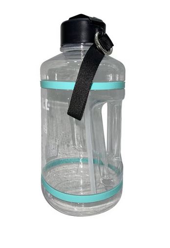 Spall Water Bottle Half Gallon Leak Proof Water Jug With Handle For Students Fitness Gym And Outdoor Sports For Men Women And Kids | Ideal for All Surfaces, Kids & Adults | Match-Ready | Includes Pump & Needle