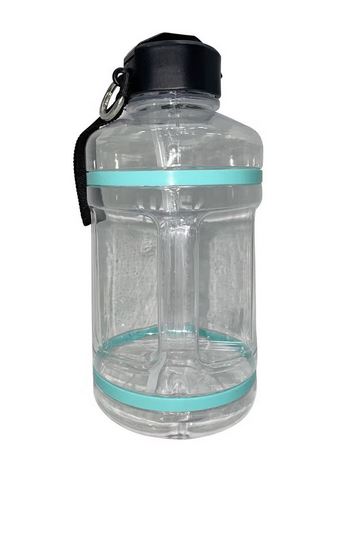 Spall Water Bottle Half Gallon Leak Proof Water Jug With Handle For Students Fitness Gym And Outdoor Sports For Men Women And Kids | Ideal for All Surfaces, Kids & Adults | Match-Ready | Includes Pump & Needle