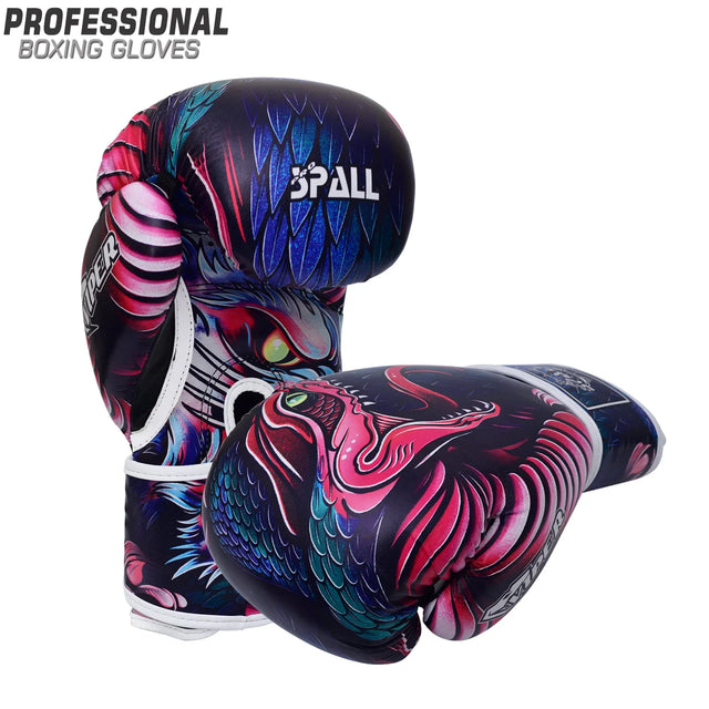 Boxing Gloves Multi For Hand Protection Fighting Muay Thai MMA Martial Arts Fitness Workout Kick Boxing Sparring Training For Men And Women(SI-1417) | Ideal for All Surfaces, Kids & Adults | Match-Ready