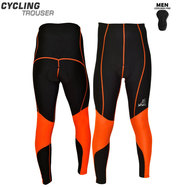 Spall Men's Long Cycling Pants Trouser Bike pants Tights Legging With 4D Sponge Padded | Ideal for All Surfaces, Kids & Adults | Match-Ready | Includes Pump & Needle | Durable & Long-Lasting Performance