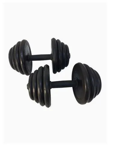 Spall Rubber Dumbbell 20 kg | Ideal for All Surfaces, Kids & Adults | Match-Ready | Includes Pump & Needle | Durable & Long-Lasting Performance