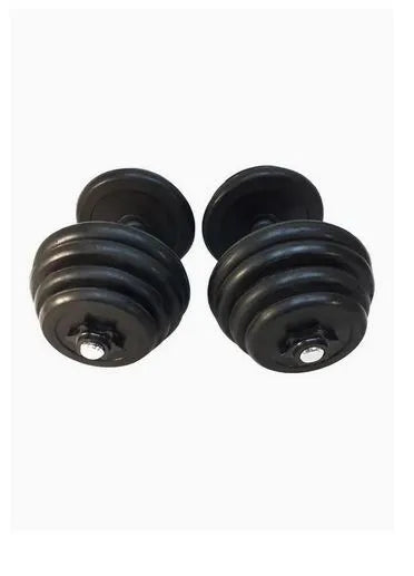 Spall Rubber Dumbbell 20 kg | Ideal for All Surfaces, Kids & Adults | Match-Ready | Includes Pump & Needle | Durable & Long-Lasting Performance