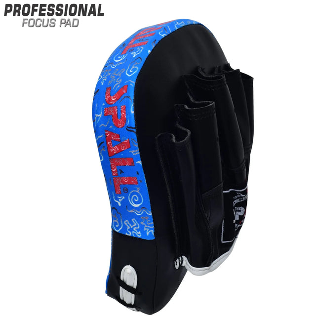 Focus Pad Blue Red Black for MMA Kickboxing Martial Arts Muay Thai Karate Boxing Punch Mitts Punching Pads Mitts Training Perfect for Men and Women By SPALL(SI-1256) | Ideal for All Surfaces