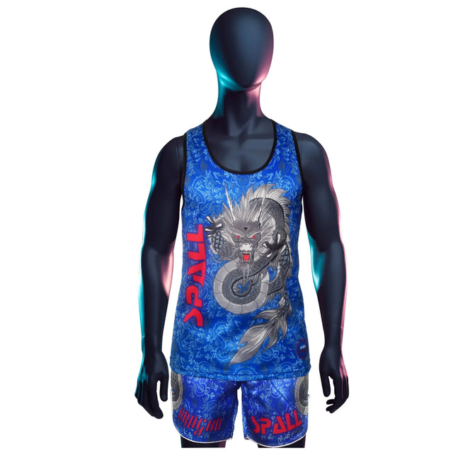 Spall Men's Gym Tank Tops & Shorts Workout Muscle Tee Training Bodybuilding Fitness Sleeveless Muay Thai Sports Boxing Workout Tank Top Glove Boxer Fan Gift Tank Top | Ideal for All Surfaces
