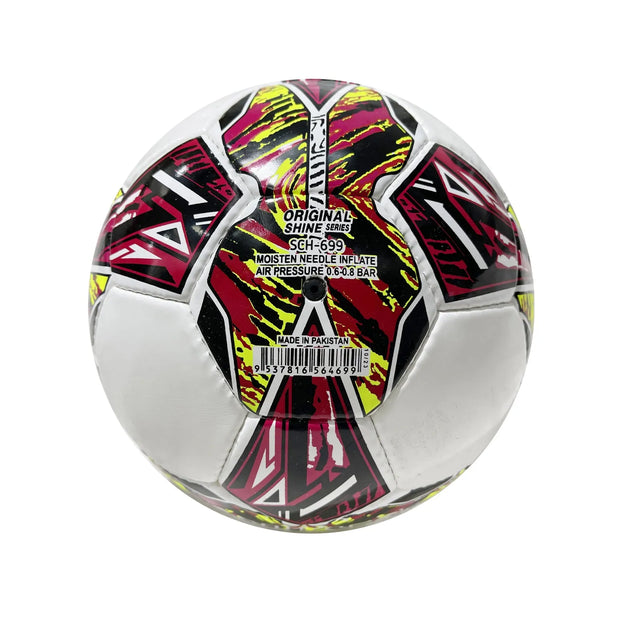 Football Soccer Balls Size 5 Crystal Shine Best For Indoor/Outdoor Matches Water Proof Ball For Professional Training And Match Men And Women(SCH-699) | Ideal for All Surfaces, Kids & Adults | Match-Ready