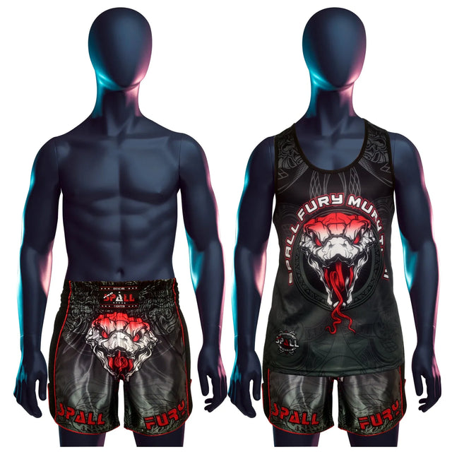 Tank Top Shirt Fury Muay Thai S M L XL Ideal For Weightlifting Crossfitt Bodybuilding Muay Thai Jogging And Gym Great For Adult And Beginner | Ideal for All Surfaces, Kids & Adults | Match-Ready