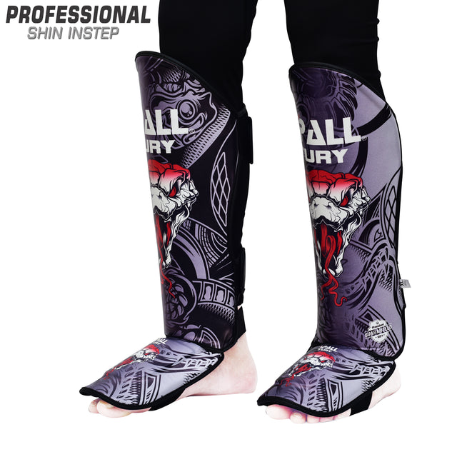 Shin In Step Guard S M L XL Gold Green Grey For Durable Professional MMA Equipment Kickboxing Martial Arts Sparring Practice And Training Perfect For Men And Women(SI-1358) | Ideal for All Surfaces