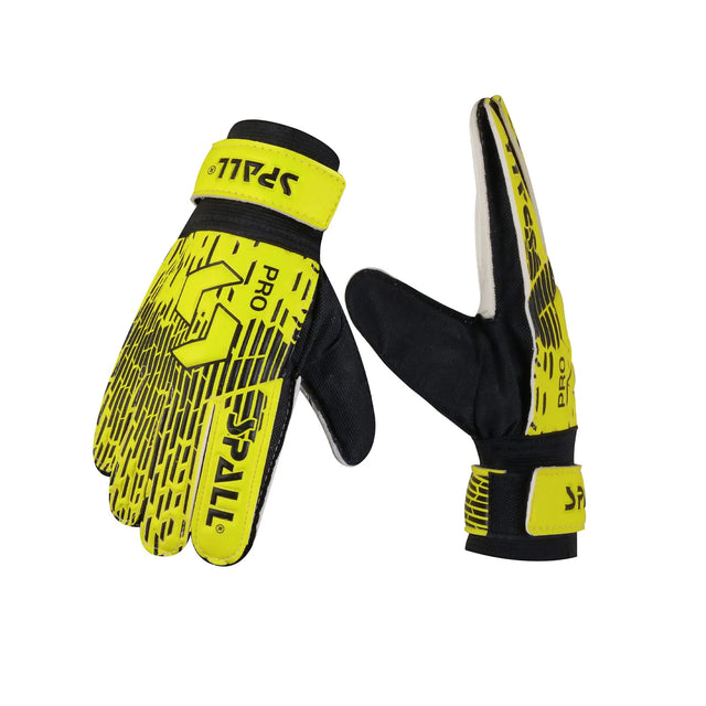 Goal Keeper Gloves Strong Grip With Finger Spine Double Wrist Protection Prevent Injuries For The Toughest Saves Goalie Training Gloves(GK-100) | Ideal for All Surfaces, Kids & Adults | Match-Ready