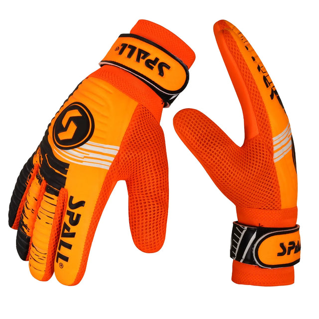 GoalKeeper Gloves Strong Grip For The Toughest Saves With Finger Spines To Give Splendid Protection To Prevent Injuries High Performance Pro Level Ideal For Men And Women(GK-120) | Ideal for All Surface