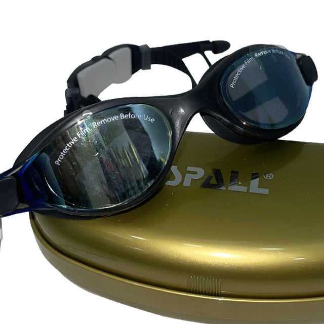 Spall Swimming goggles UV Protection Anti Fog Swimming Glasses Adjustable Leak Proof Swimming Googles For Men Youth Adult | Ideal for All Surfaces, Kids & Adults | Match-Ready | Includes Pump & Needle