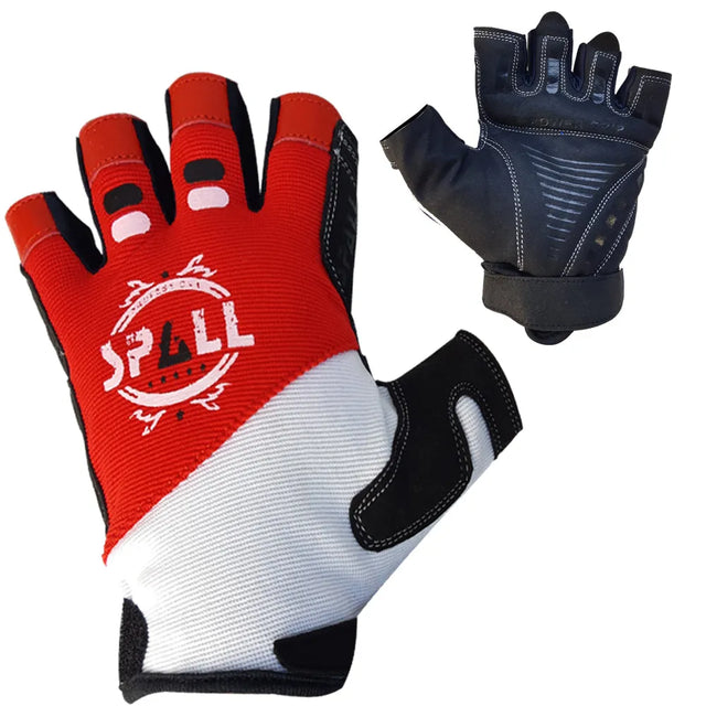 Half Finger Gym Weight Lifting Gloves Full Protection Workout Gloves For Gym Bike Training Fitness Dumbbell Pull Ups Exercise Breathable Super Lightweight(SI-971) | Ideal for All Surfaces, Kids & Adults
