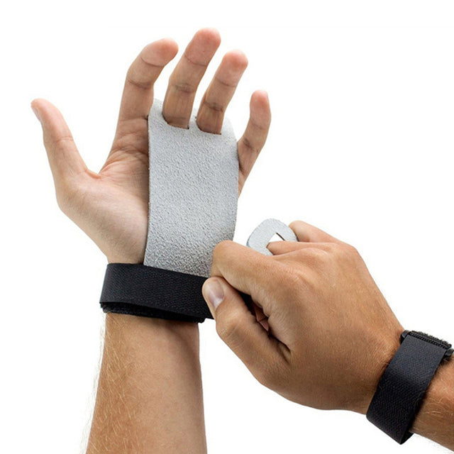 Hand Grip Glove Synthetic Leather Crossfit Gymnastics Guard Palm Protectors Weight Lifting Gloves Pull Up Bar Heavy Duty Grips (SI-6045)