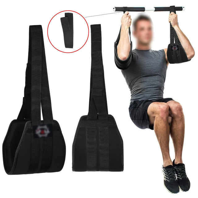 Hanging AB Strap For Pull Up Bar Workout Fitness Muscle Building Arm Support Gym Equipments And Abdominal Exercise Training For Men And Women (SI-4065) | Ideal for All Surfaces, Kids & Adults