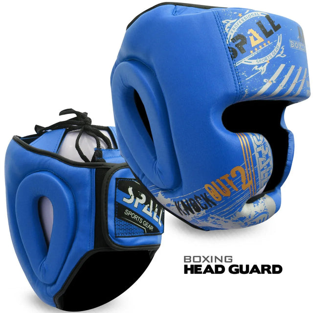 Boxing Head Gear Durable Fielder Premium Sports Accessories For Indoors And Outdoors For Sparring Grappling Martial Arts Kickboxing Taekwondo Karate(SI-1129) | Ideal for All Surfaces, Kids & Adults