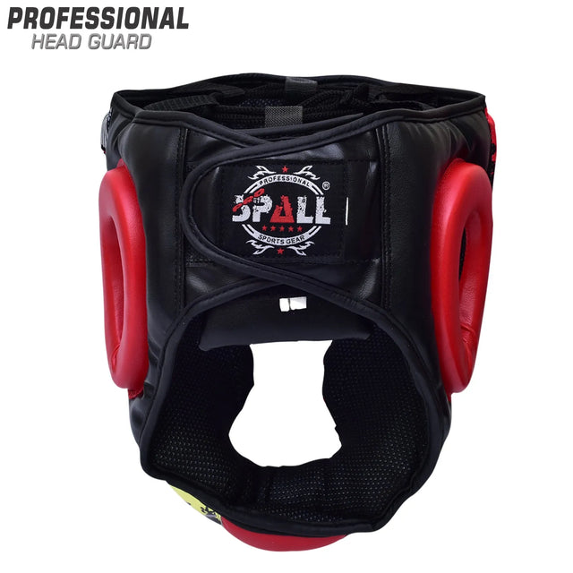 Head Guard S M L Green Black Red for Boxing Fighting Sparring Judo MMA Kickboxing Karate Muay Thai Training Safety Ear Protection for Men and Women By SPALL(SI-1229) | Ideal for All Surfaces, Kids & Adults